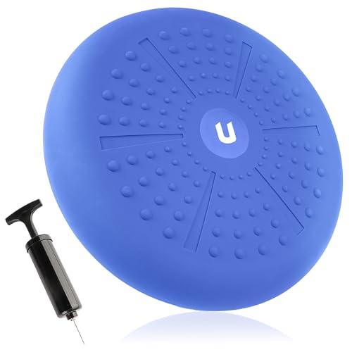 unycos - Cuscino Propriocettivo per Riabilitazione e l'Equilibrio Ø34 cm【Include Pompa | Esercizi E-Book】Disco Ortopedico Gonfiabile, Balance Board per Postura, Allenamento, Fitness (Basic)