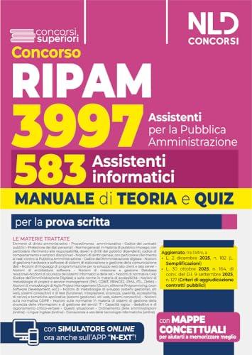 Concorso Ripam 3997 assistenti per le PA. Manuale per 583 assistenti informatici. Teoria e quiz. Con simulatore online