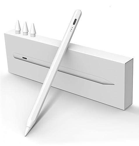 MEKO Penna per iPad 2018-2024 13 Minuti di Ricarica Rapida Pencil con Rifiuto del Palmo, Sensibilità di Inclinazione per iPad 6-10ª, iPad Air 3-5ª/13