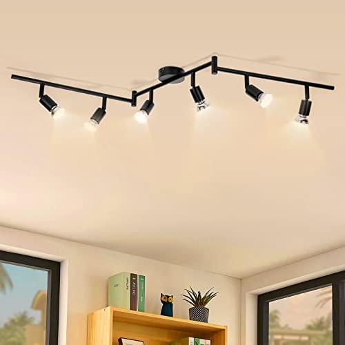 wowatt Faretti Orientabili Da Soffitto - Lampadario Industriale Gu10 Senza Lampadina