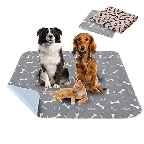 2 pezzi 80 * 70cm Tappetini Assorbenti per Cani, Traverse Lavabili per Cani, Tappetino per Addestramento del Cane Riutilizzabile per Gatti, Cani, Conigli, Porcellini d'India