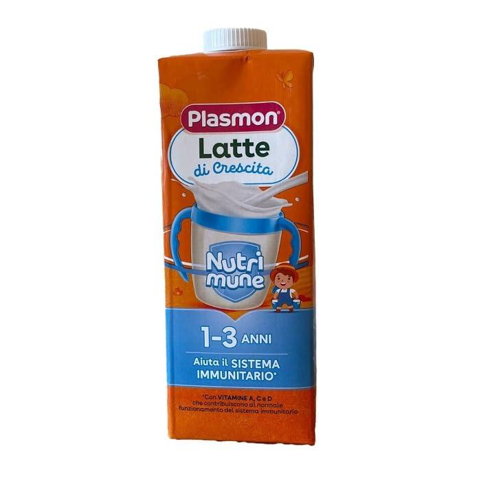 Plasmon Nutrimune Latte di Crescita 1-3 anni Liquido Confezione da 6 Brick da 1 Litro