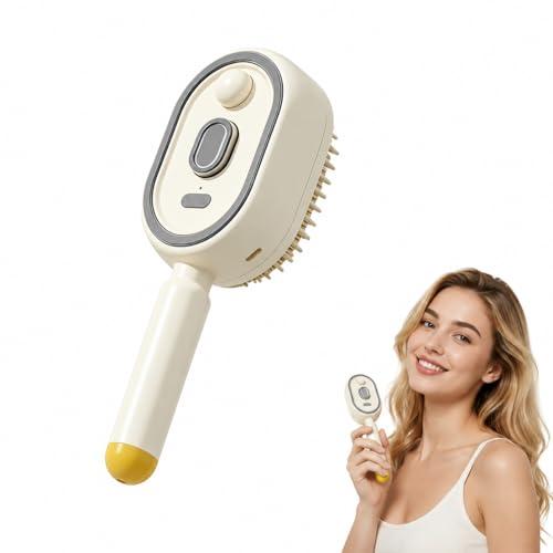 Pettine massaggiante elettrico 3 in 1, con cuscino ad aria, ricaricabile, spazzola per massaggio del cuoio capelluto, spazzola districante per capelli bagnati, asciutti e ricci
