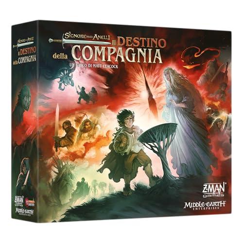 Asmodee Il Signore degli Anelli: Il Destino della Compagnia. Gioco da Tavolo Cooperativo con il Sistema Pandemic. Gioco da Tavolo Strategico per 1/5 giocatori. Versione Italiana