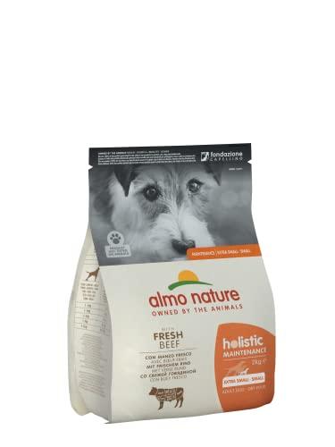 almo nature Holistic Maintenance XS-S, Crocchette per Cani Adulti con Manzo Fresco - Sacco da 2 kg