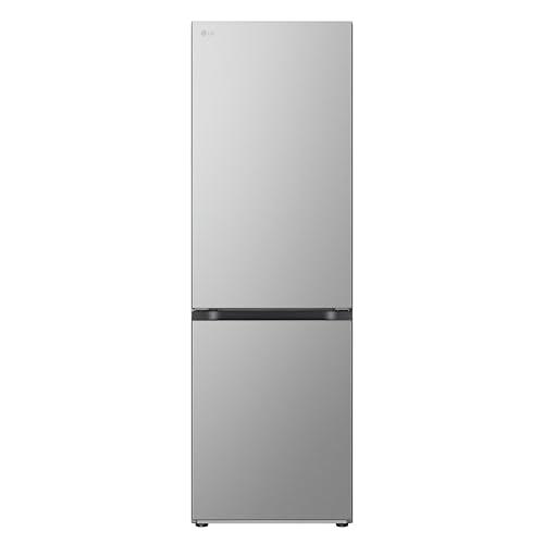 LG GBV21L0EPY Frigorifero combinato Total No Frost, 344L, Classe E, Door Cooling, Linear Cooling, Smart Diagnosis, Design con porte piatte, Apertura porte a filo muro, Prime Silver