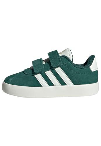 adidas Unisex - Bambini e Ragazzi VL Court Shoes, Green/off White/Gold Metallic, 20 EU