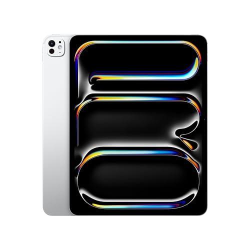 Apple iPad Pro 13'': Chip M4 Progettato per Apple Intelligence, display Ultra Retina XDR, 512GB, fotocamera frontale e posteriore da 12MP, Wi-Fi 6E, un giorno intero di batteria – Argento