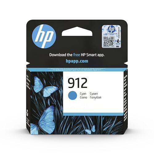 HP 912 Ciano, 3YL77AE, Cartuccia Originale da 315 Pagine, Compatibile con Stampanti OfficeJet Pro Serie 8010 e 8020