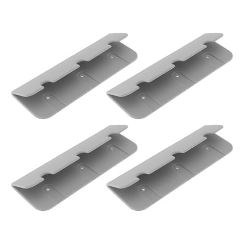 VGOL Staffa per Sedile Gonfiabile Rib da 4 Pezzi 17,4 X 6 Cm per Gommoni E Barche Gonfiabili (Grigio)