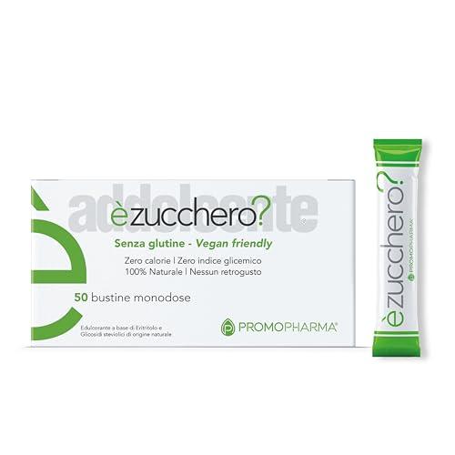 Addolcente èZucchero? - Dolcificante Naturale Senza Zucchero con Eritritolo - Zero Calorie e Zero Indice Glicemico - Senza Retrogusto - Ideale per Diabetici, Dieta Low Carb e Keto - 50 stick da 3 g
