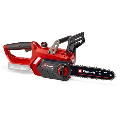 Einhell motosega a batteria GE-LC 18/25 Li-Solo Power X-Change (ioni di litio, 18 V, barra/catena di qualità OREGON, protezione antirimbalzo, perno di arresto catena, senza batteria e caricabatteria)