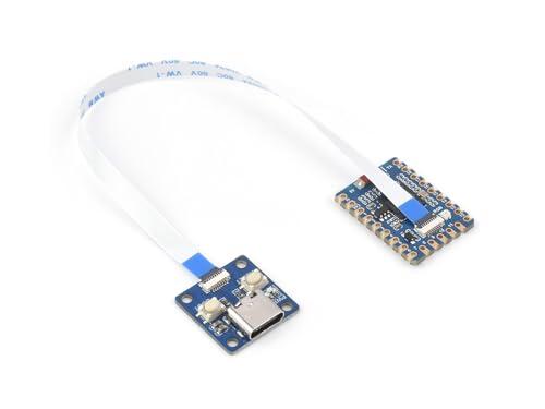 Waveshare ESP32-S3 Mini Development Board, Based On ESP32-S3FH4R2 Dual-Core Processor, 240MHz Running Frequency, Comes with Adapter Board and FPC Cable