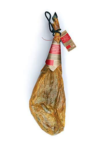 aBeiou. PROSCIUTTO IBERICO ALIMENTATO CON GHIANDE. Pata Negra. Stagionato +36 mesi a Guijuelo (Spagna). Certificato di Garanzia Hycer. Peso da 8 a 8'5 kg. Jamon Iberico de Bellota Spagnolo.