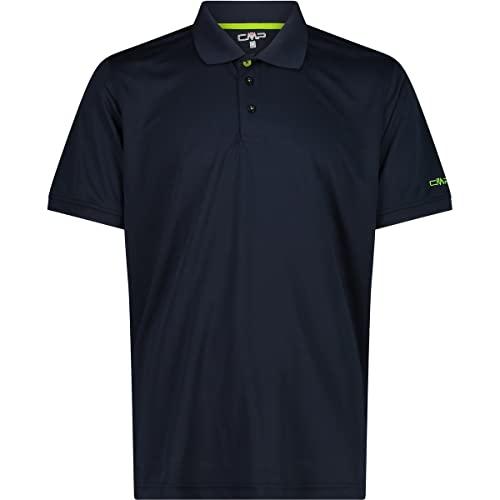 CMP - Polo da uomo, B.Blue-Limegreen, 52
