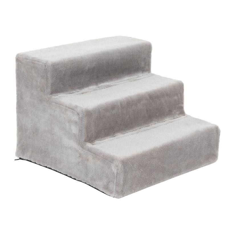 Scala per animali domestici Stepway | montaggio semplice | altezza: 30 cm | gradini resistenti al battistrada, pratico aiuto per salita stabile e antiscivolo, rivestimento rimovibile e lavabile