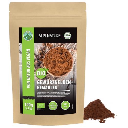 Alpi Nature Chiodi di Garofano in Polvere BIO 100g, Chiodi di Garofano bio Macinati per Cucina