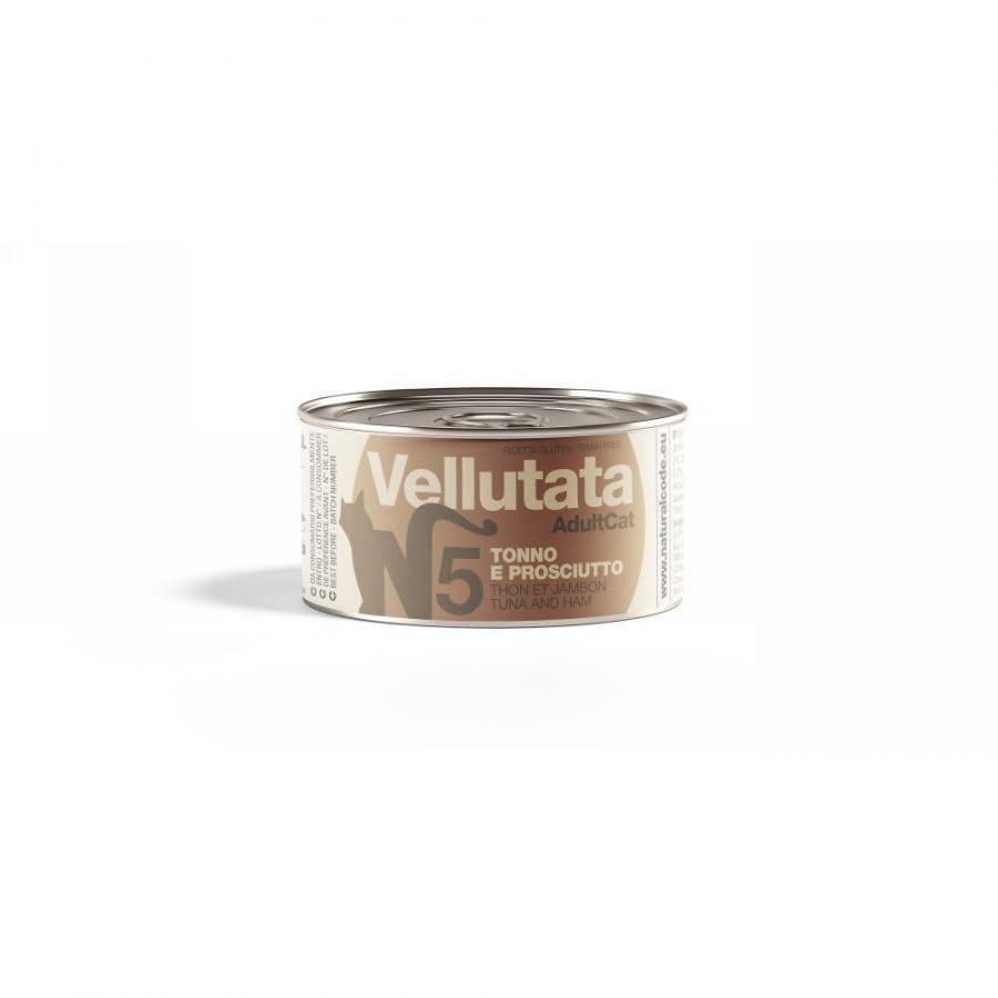 Natural Code Vellutata Cibo Alimento Umido Per Gatto Gatti Cat Adult Tonno E Prosciutto. 12 LATTINE DA 85g CADAUNO