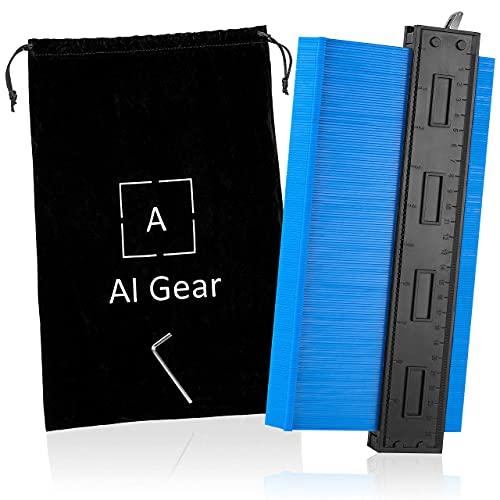 AI Gear - Duplicatore di profilo, 25,4 cm, strumento per una misurazione precisa di forme irregolari, per pavimenti e piastrelle in legno laminato
