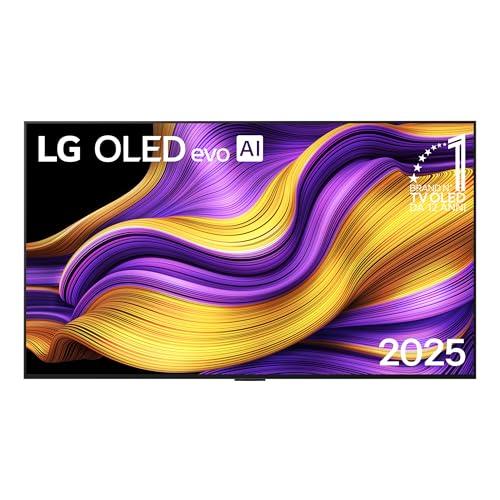LG OLED evo AI G5 TV 55 pollici, Smart TV 4K, Staffa a muro inclusa, Processore α11 Gen2, Brightness Booster Ultimate, webOS con AI, Dolby Vision e Atmos, VRR e GSYNC 4K@165Hz, OLED55G55LW 2025