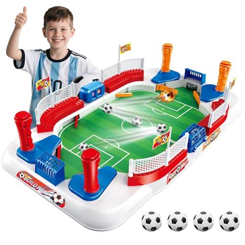Biliardino per Bambini – Mini Calcio Balilla 55x31cm con Campanello & Segnapunti, Giochi Bambino 4 5 6 7 8 9 10Anni, Regalo Bambino 4-10 Anni Maschio Natale & Compleanno