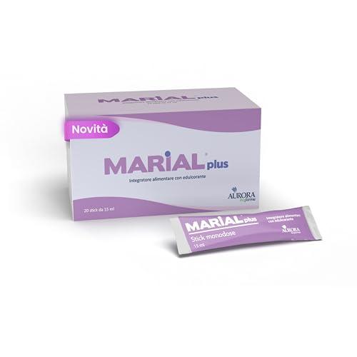 Aurora Biofarma Marial Plus - Integratore per Sistema Digerente e Tono della Voce - Azione Emolliente e Lenitiva - 20 Stick Orali Monodose