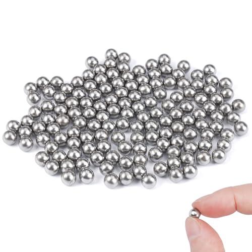 255 Pezzi Sfere Pulizia Bottiglie,6mm Sfere per Pulizia Delle Bottiglie,Sfere di Miscelazione in Acciaio,Riutilizzabili Perline di per Pulizia,per Pulizia di Bottiglie Vetro G10