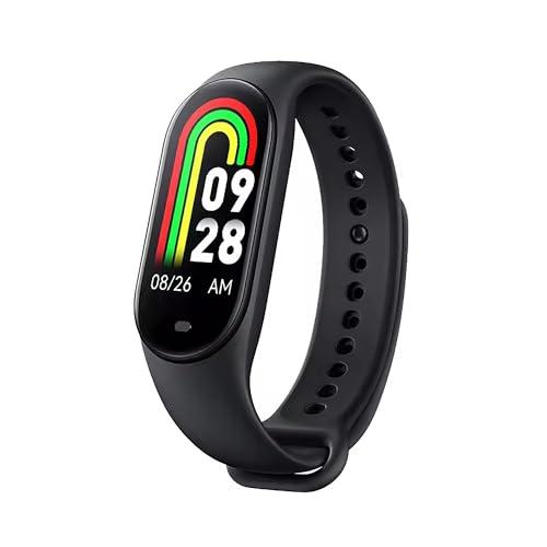 ELLENNE OROLOGIO BAND SMART M8 8 FREQUENZA CARDIACA OSSIGENAZIONE STRESS IMPERMEABILE IP67 SONNO RICARICA MAGNETICA (Nero)