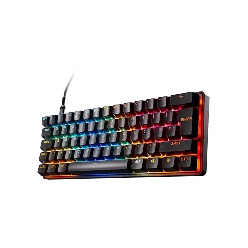 SteelSeries Apex Pro Mini Gen 3 con Switch HyperMagnetic OmniPoint 3.0 - Attuazione regolabile - Rapid Trigger - Preset di gioco - Protection Mode - Rapid Tap/SOCD - RGB -Copritasti in PBT - UK QWERTY