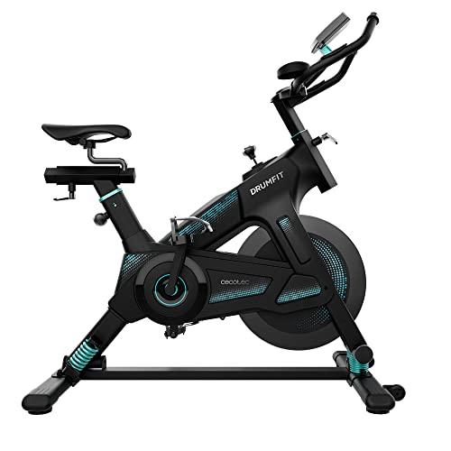 Cecotec Bicicletta Indoor DrumFit Indoor 23000 Kosmos Pro. Volante Inerzia 23 Kg, Resistenza Manuale, Tecnologia Dynamic Pro, Manubrio e Sella Sportivi, Display LCD