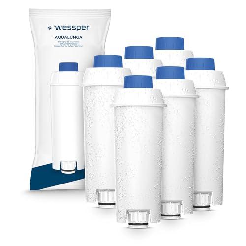 Addolcitore per DLSC002, Filtro Acqua Cartucce a Carbone Attivo Addolcitore Adatto per ECAM, ESAM, ETAM, BCO (Set da 6)