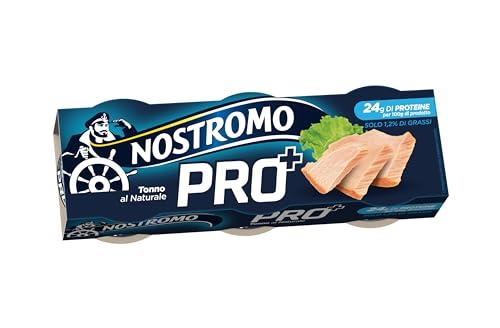 Nostromo – Tonno PRO+, 3 lattine da 65gr. Tonno proteico al naturale. Ricco di proteine, ideale per sportivi e per un’alimentazione equilibrata.