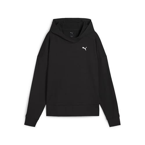 PUMA CLOUDSPUN Hoodie, Felpe con Cappuccio Donna, PUMA Black-PUMA White, S