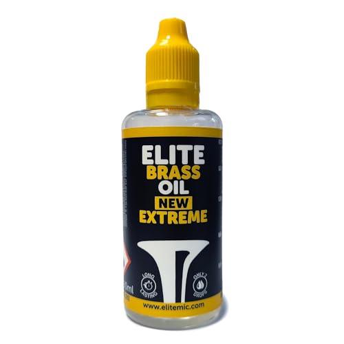 Elite Brass Oil New Extreme 60ml Olio lubrificante per pistoni e rotori strumenti a vento metallo - Tromba, trombone, fliscorno, tuba, bombardino, tuba, ecc.