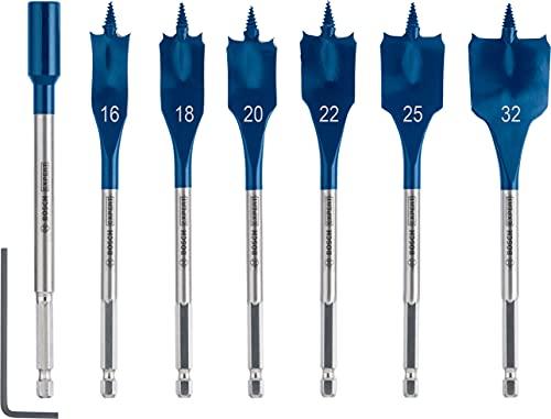 Bosch Professional 7x Set di mecchie a spada Expert SelfCut Speed (per Legno tenero, Truciolato, Ø 16-32 mm, accessorio Trapano a percussione)