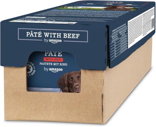 by Amazon Cibo per cani, pâté con manzo, 300 g, confezione da 10