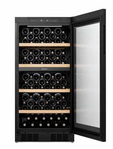 Hisense RW3N230GELF - Cantinetta vino da 108 bottiglie, Classe energetica F, Nero
