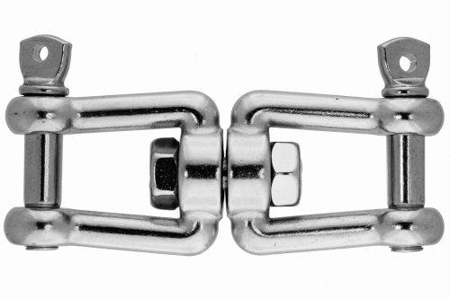 Girella forcella-forcella 10mm, acciaio inox AISI318