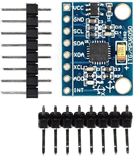 Paradisetronic.com Modulo di sensori MPU6050, 3-Axis accelerometro e 3-Axis Giroscopio, Tavola 6DOF, I2C, SPI, Ex per Arduino/Genuino, Raspberry Pi
