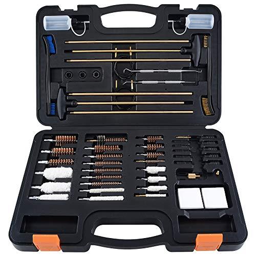 BOOSTEADY Kit di Pulizia per Fucile da Caccia & Pistola .12.20.30.243.280.40.45.357/9mm/.380 Multi-Calibro Spazzole per Alesaggio Jag in Ottone