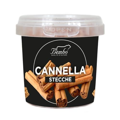 Cannella di Ceylon in Stecche 5 cm Bembo 30 g | Spezia dall’Aroma Secco e Pungente | Ideale per Aromatizzare Carni Affumicate, Dolci, Alcolici | Grattare le estremità per Attivarne l’Aroma