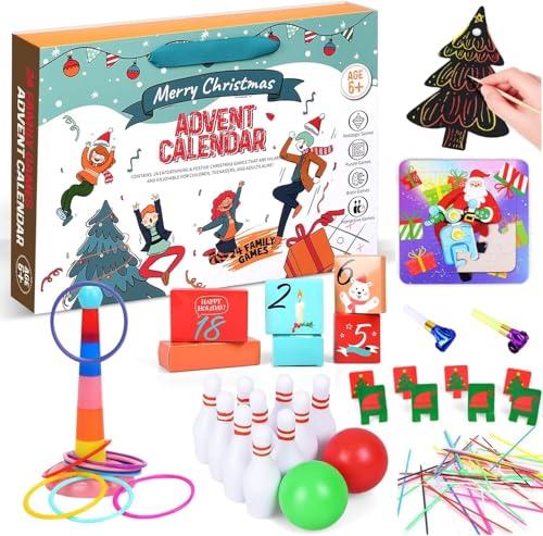 iZoeL Calendario Avvento 2025 Bambina Calendario Avvento Bambino Giochi per Famiglie Giocattoli Bambino 3 4 5 6 7 8 9 Anni, Regali di Natale per Figlio Figlia Nipote Sorelle Fratelli Ado