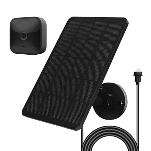 Pannello Solare per Blink Camera Outdoor, 4W Caricatore Solare Compatibile con Telecamera Blink Outdoor 3 (3rd Gen), XT XT2, Pannello Solare per Blink Outdoor con Cavo di Ricarica da 13,12 Piedi