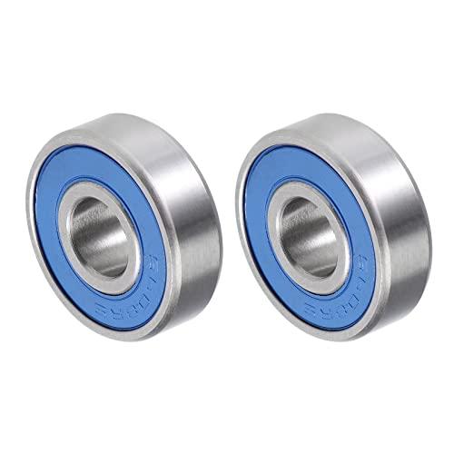 QUARKZMAN S608-2RS 8x22x7mm Sfere Cuscinetti x 2pz 440C Acciaio Inossidabile per Macchine e Strumenti, [Doppio Sigillato]