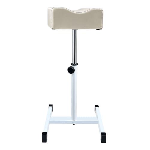 LOVEVLOGY Sgabello per pedicure, per manicure, per la cura dei piedi, regolabile in altezza, per la cura dei piedi, per salone di unghie, spa, salone di bellezza, grigio chiaro