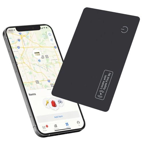 Reyke Scheda di tracciamento del Portafoglio Sottile, compatibile con Apple Find My (solo iOS), per etichette bagagli, telefoni cellulari, passaporti