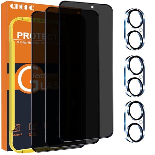 QHOHQ Pellicola Privacy per iPhone 16 + Pellicola Fotocamera