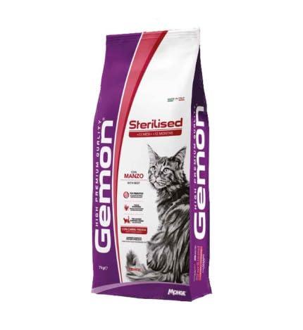 Monge | Gemon Sterilised Manzo 7 Kg Crocchette Gatti Sterilizzati