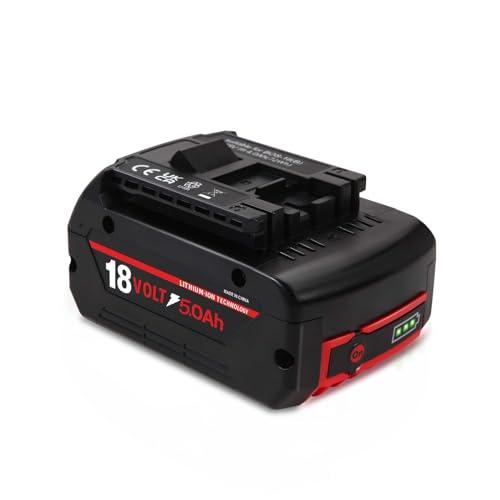 BAT609 Batteria sostitutiva da 5 Ah per batteria Bosch 18 V GBA compatibile con Bosch BAT619G BAT619 BAT609G BAT618 Batterie per utensili senza fili Batteria agli ioni di litio Batteria ricaricabile