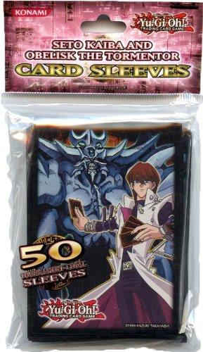 Konami Official Card Supplies YUGIOH Card Sleeves Seto Kaiba Obelisk 50 Count by Yu-Gi-Oh!